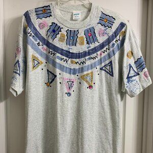 Vintage India Ink Women's Hand Painted Shirt Size 3X